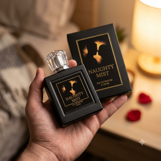 Naughty Mist Luxury Eau De Parfum 100ml Black Bottle Warm Sweet Sensual Unisex Fragrance